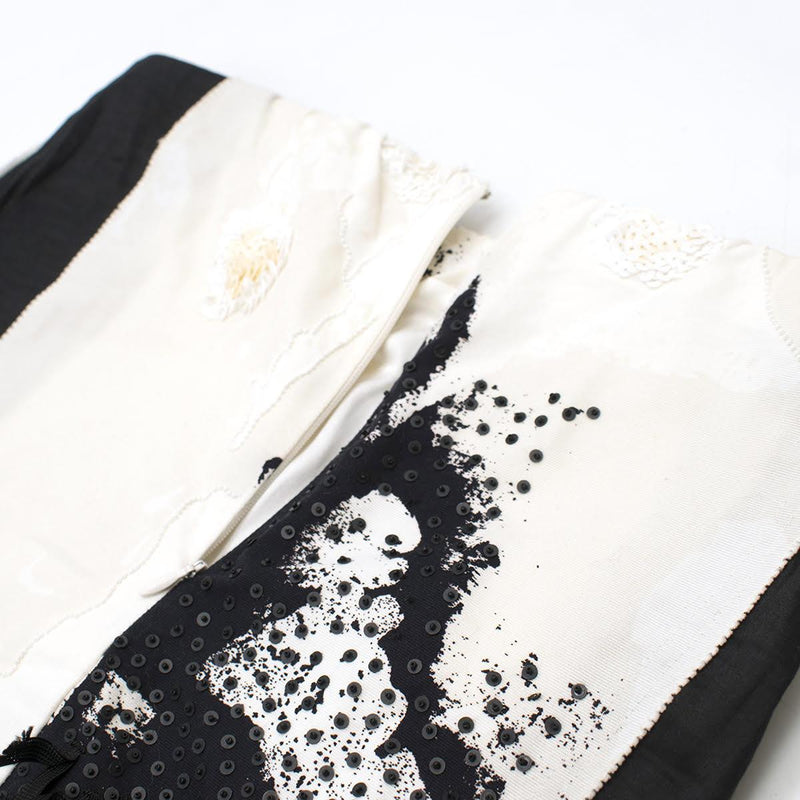 Donna Karan Black Label Embellished Cotton Skirt