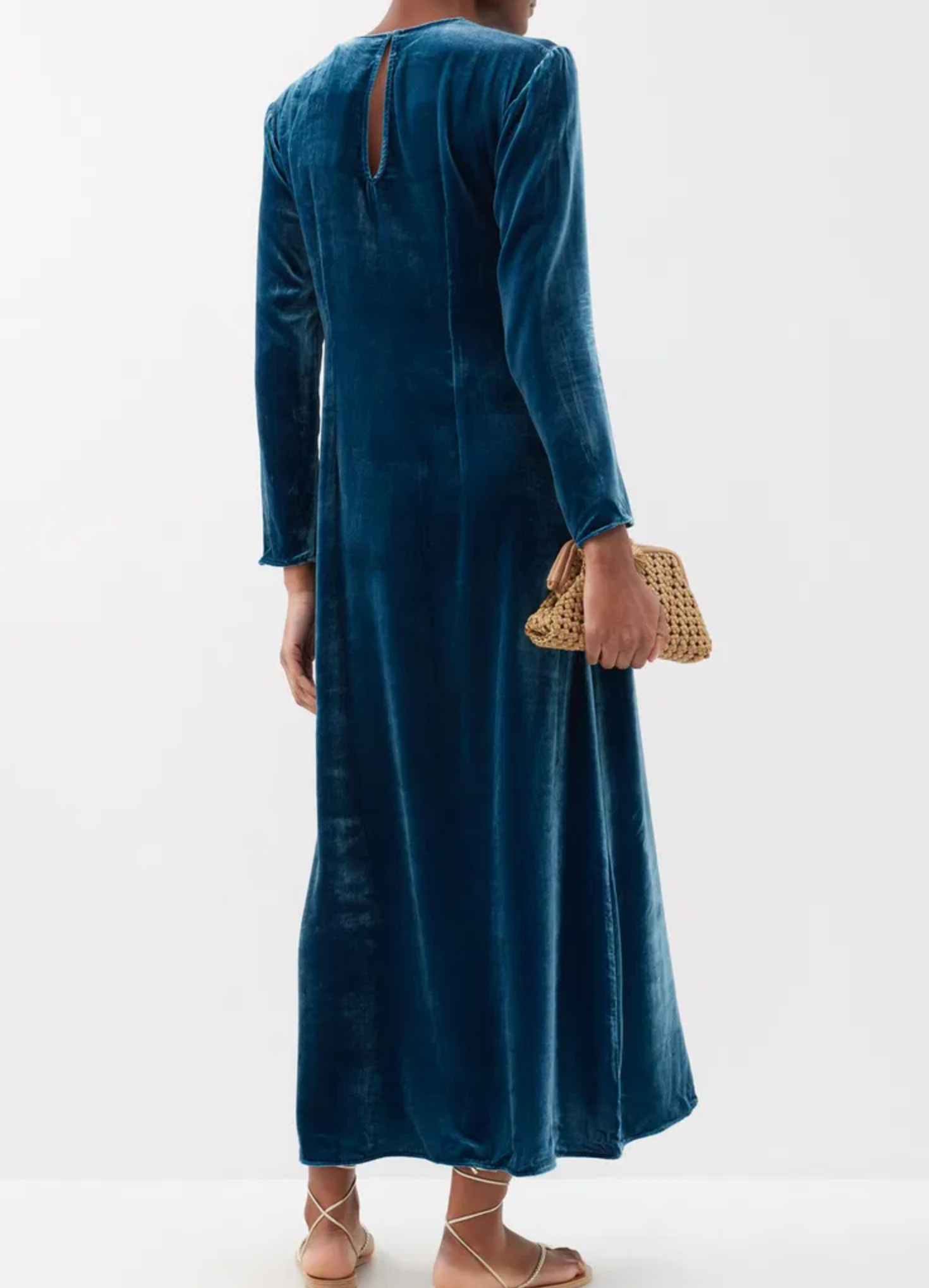Asceno Jodie Velvet Midi Dress