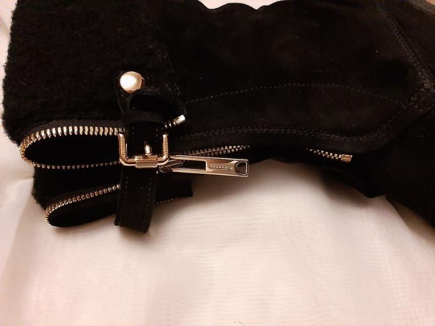 Burberry Black Stanmore Shearling Lined Boots
