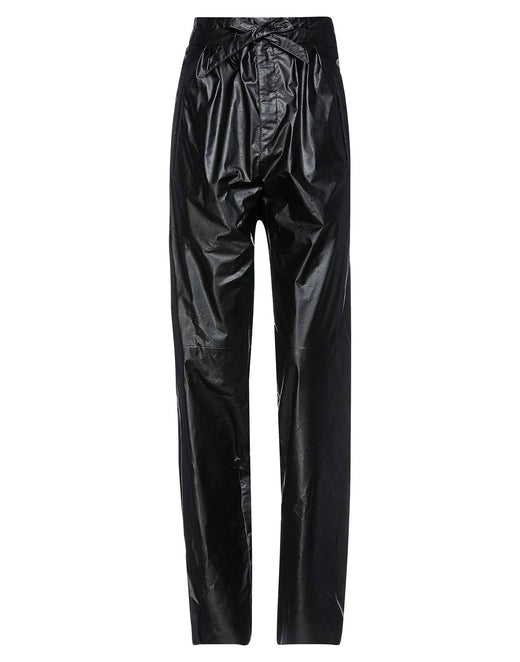 Isabel Marant Coated Black Fabric Pants