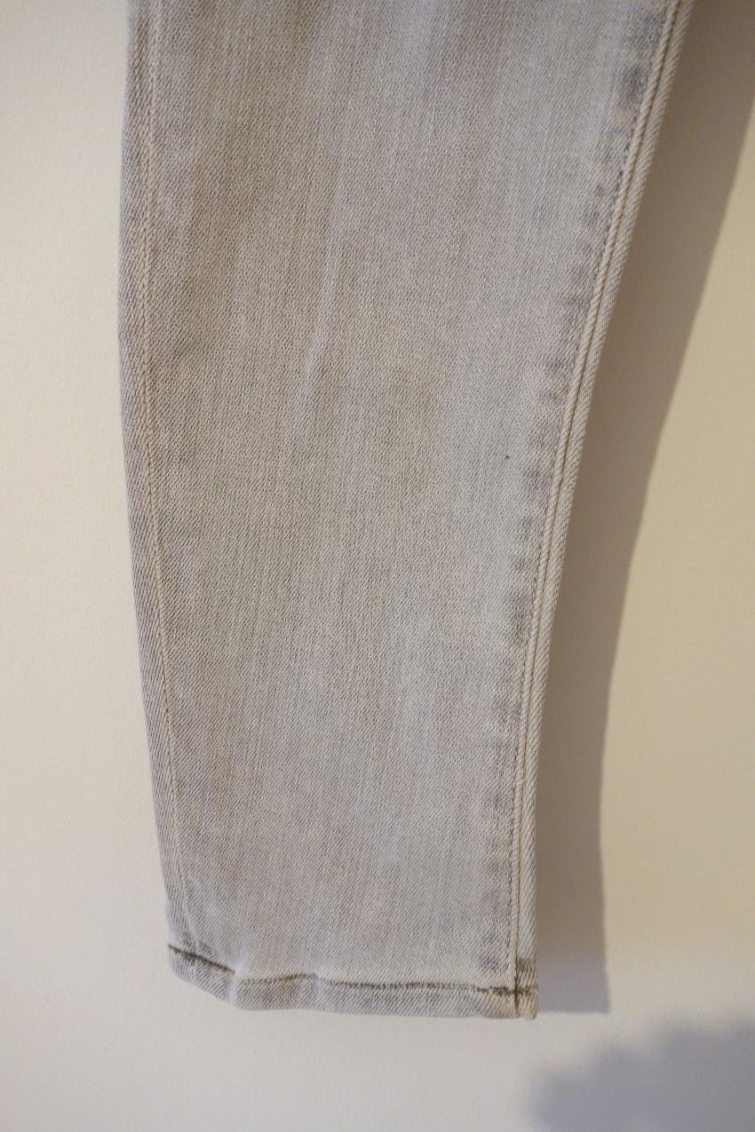 Mother The Looker Grey Skinny Jeans