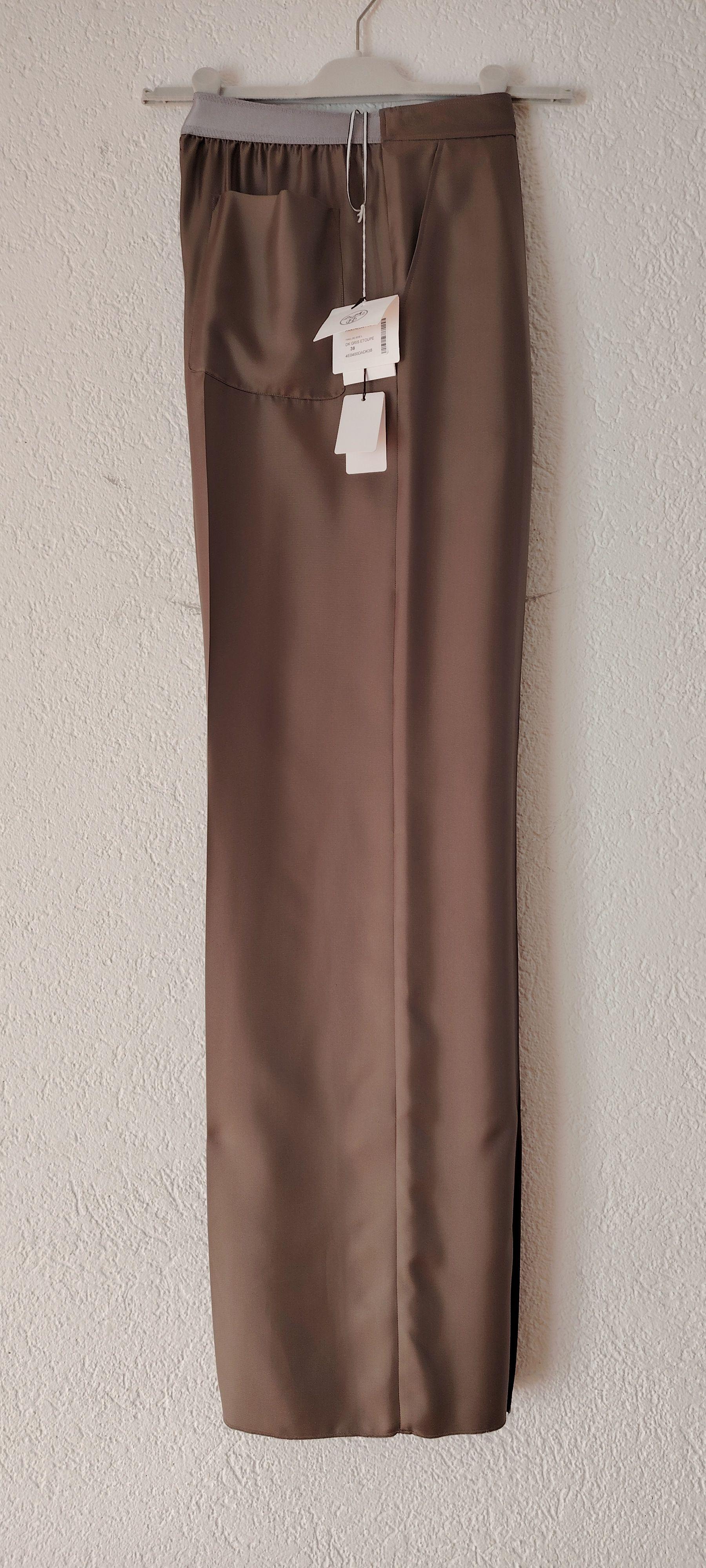 Hermes Grey Silk Pyjama Pants