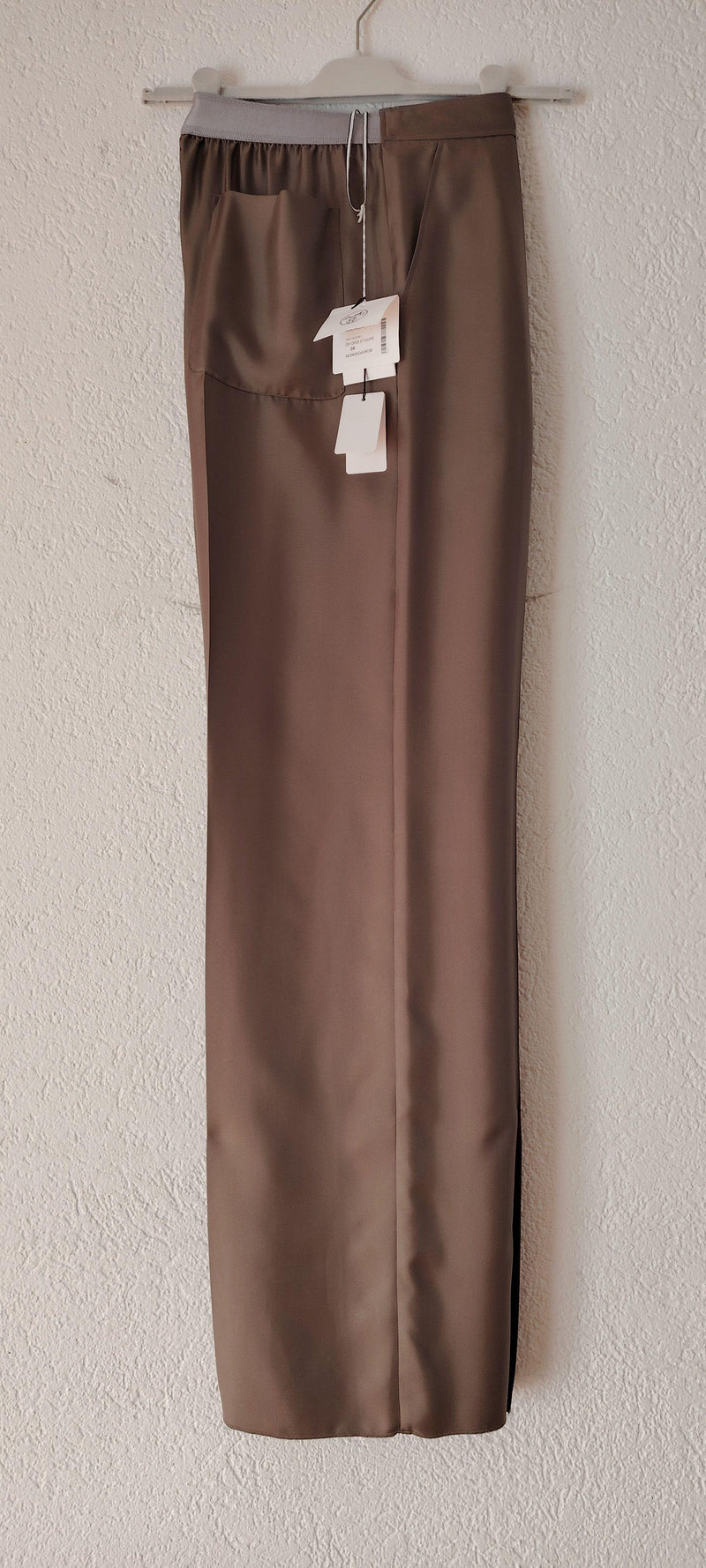 Hermes Grey Silk Pyjama Pants