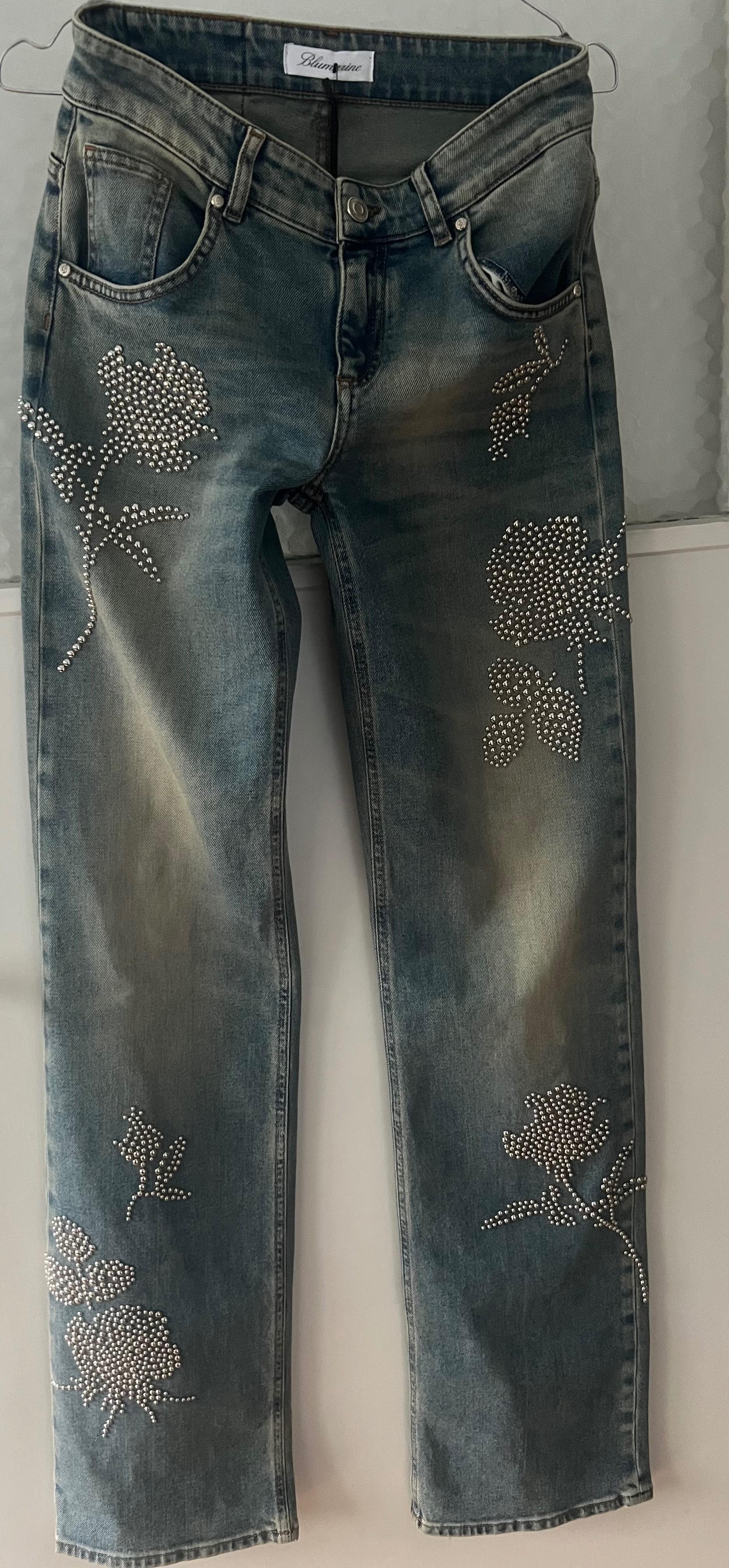 Blumarine Diamante Regular Jeans
