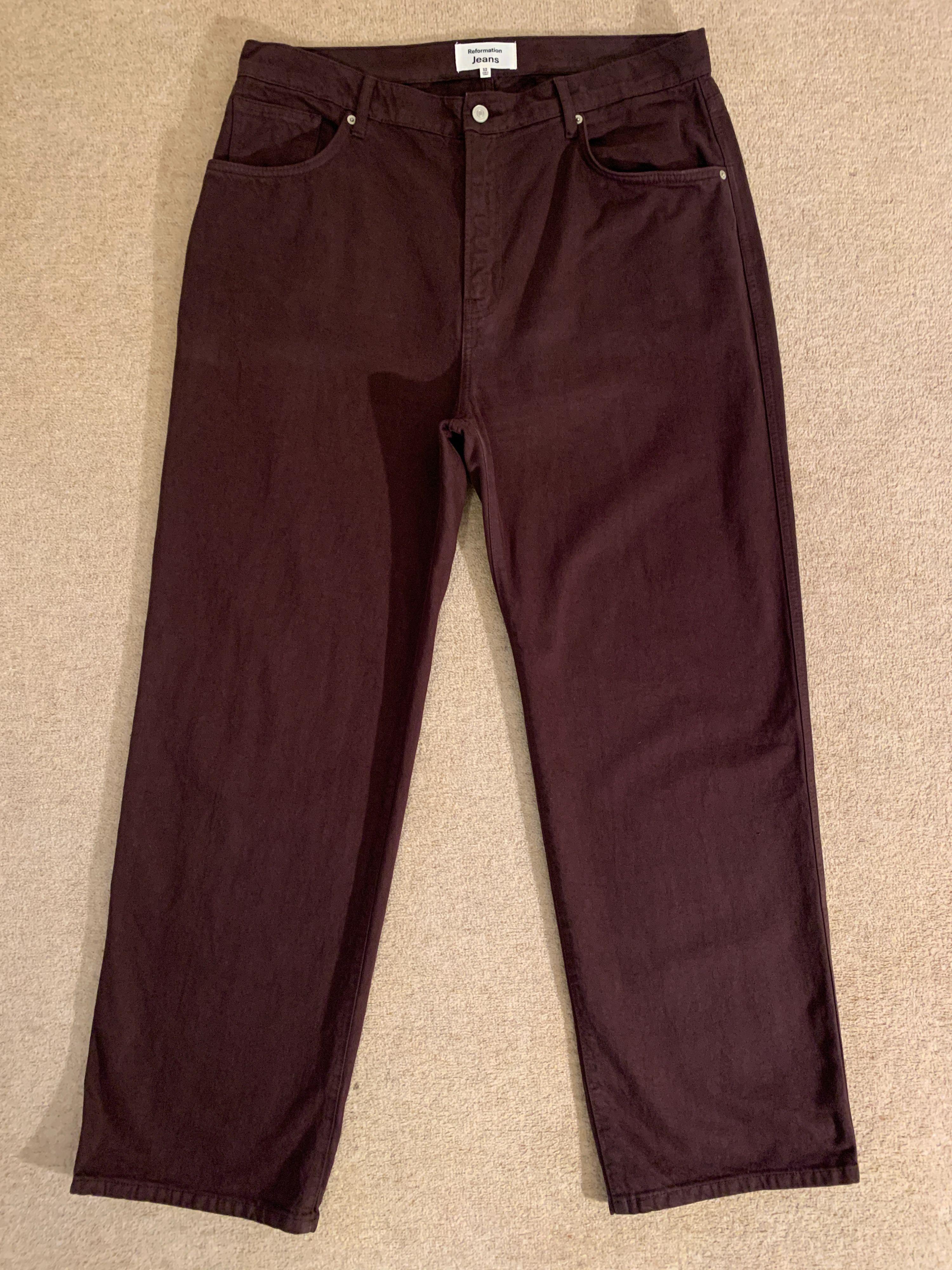 Reformation Organic Cotton Brown Jeans