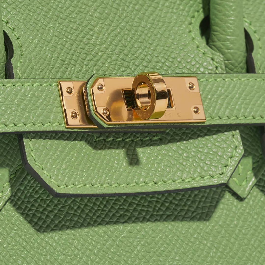 Hermès  Birkin 25 Epsom Sellier Vert Criquet Gold Hardware