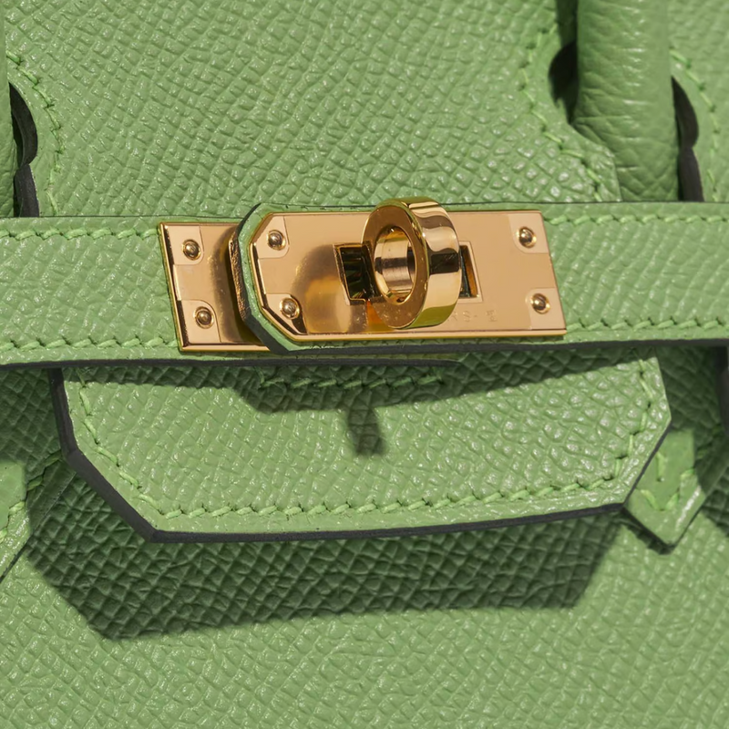 Hermès  Birkin 25 Epsom Sellier Vert Criquet Gold Hardware