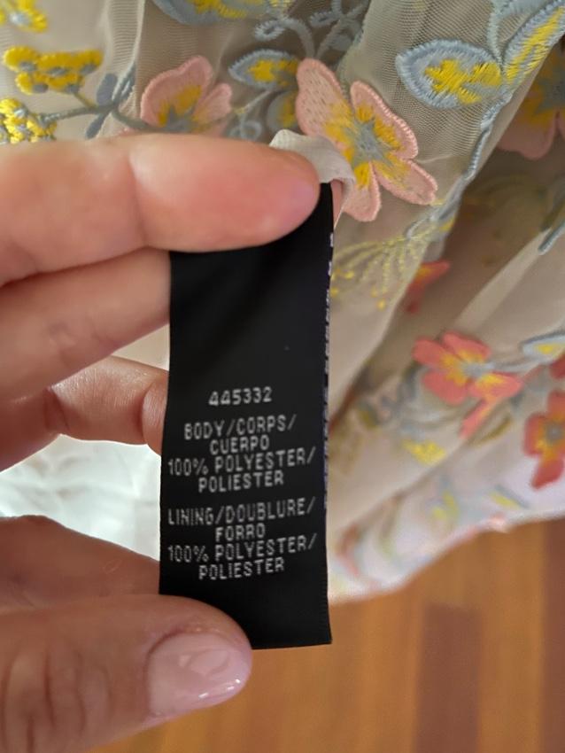 Monique Lhuillier 3D Floral Embroidered Dress