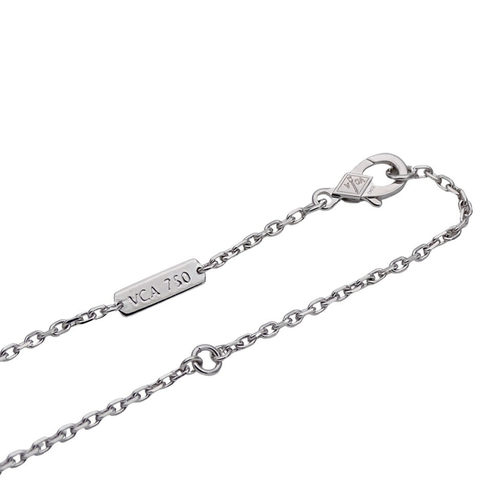 Van Cleef White Gold Frivole Necklace