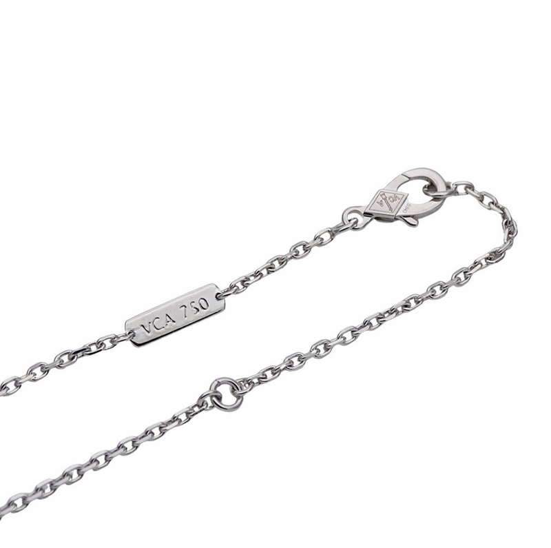 Van Cleef White Gold Frivole Necklace