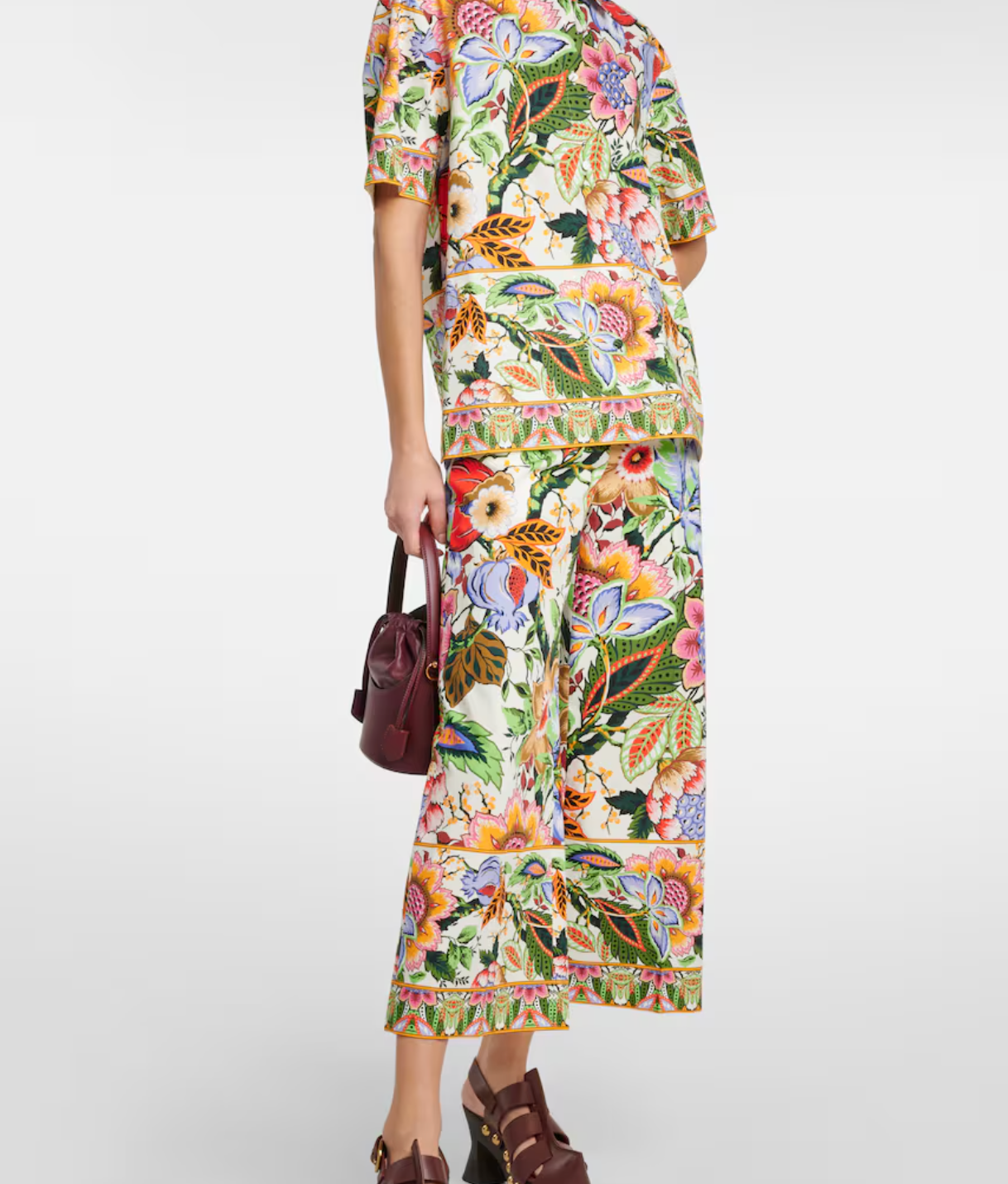 Etro Floral Cotton Culottes