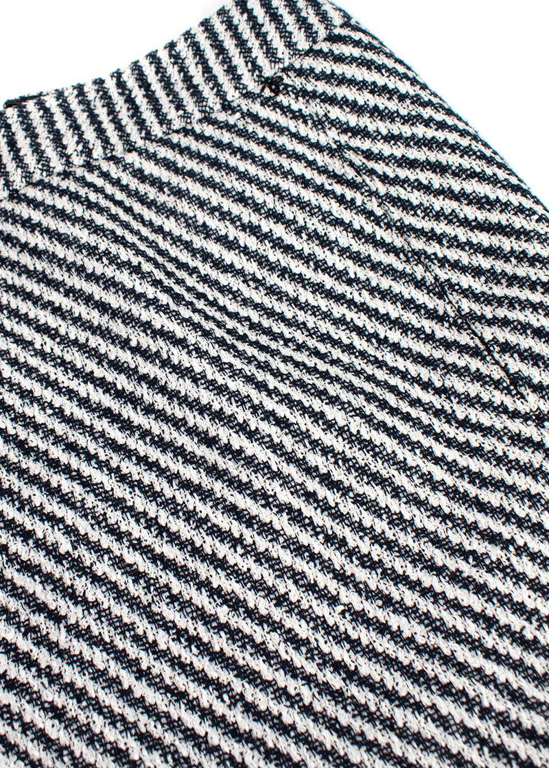 Chanel Black & White Tweed Mini Skirt