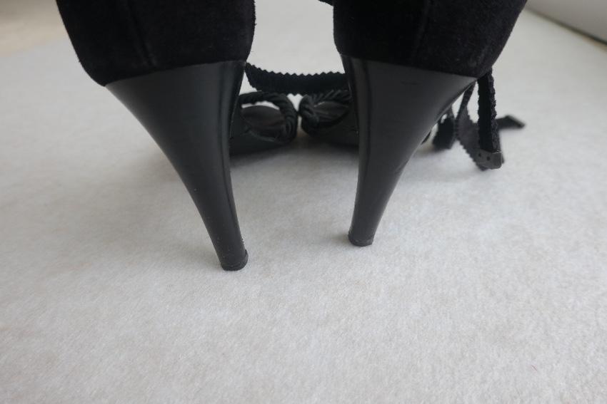 Chloe Suede & Rope Lace Up Sandals