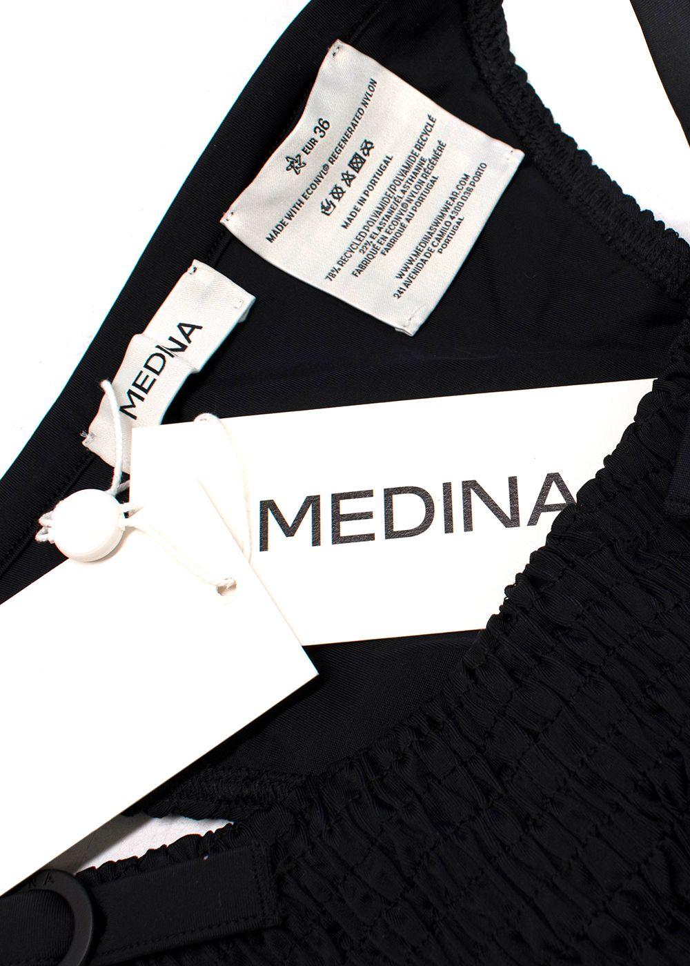 Medina Black Smocked Lagoon Bikini