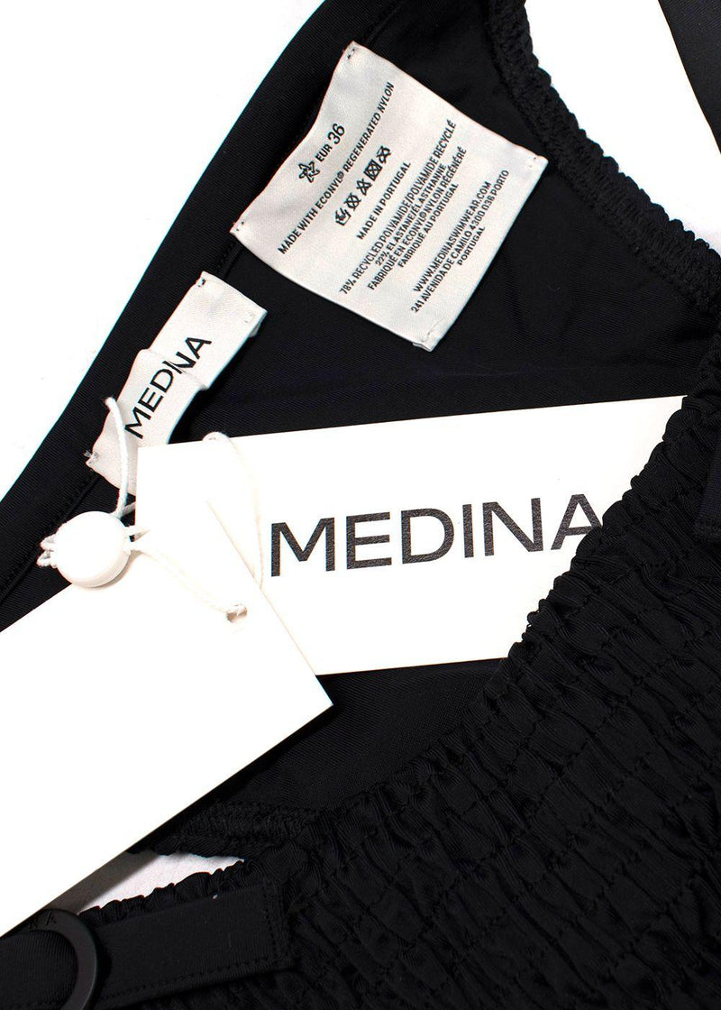 Medina Black Smocked Lagoon Bikini