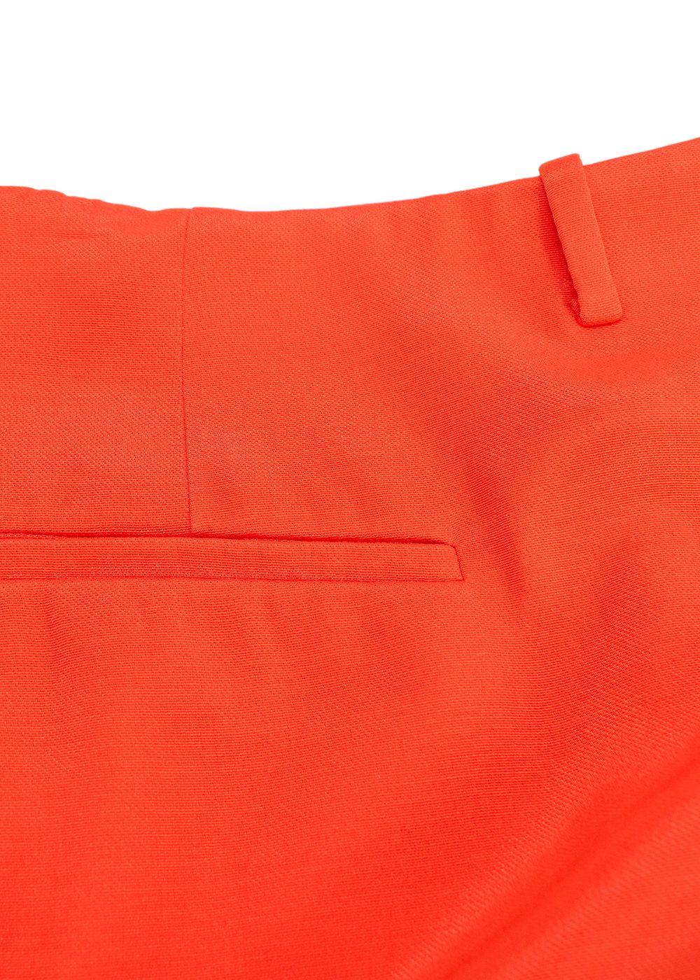 Orange Wool  Asymmetric Skort