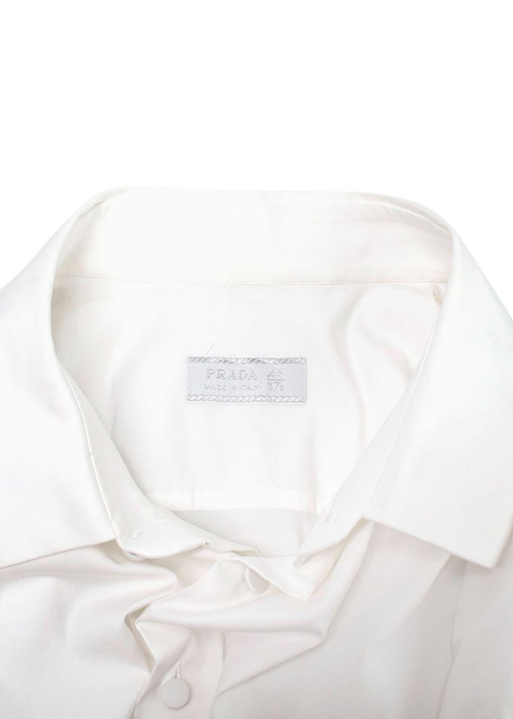 Prada White Classic Dress Shirt