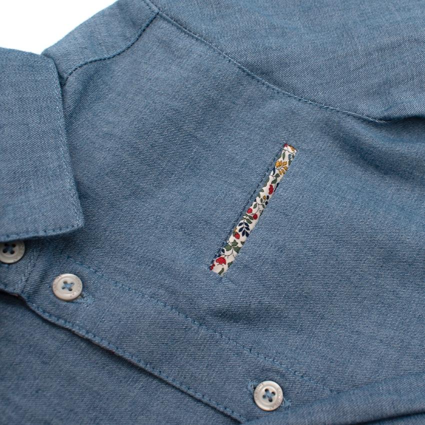 Tartine et Chocolat Blue Cotton Long Sleeve Shirt