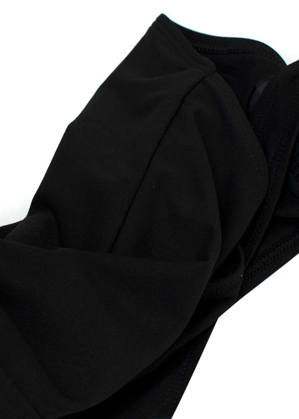 Alix NYC Black Cross Strap Medina Bodysuit
