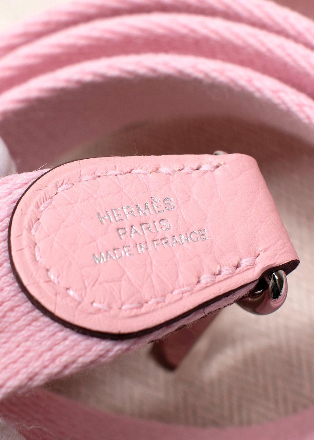 Hermes Mini Evelyn Rose Sakura with Palladium Hardware