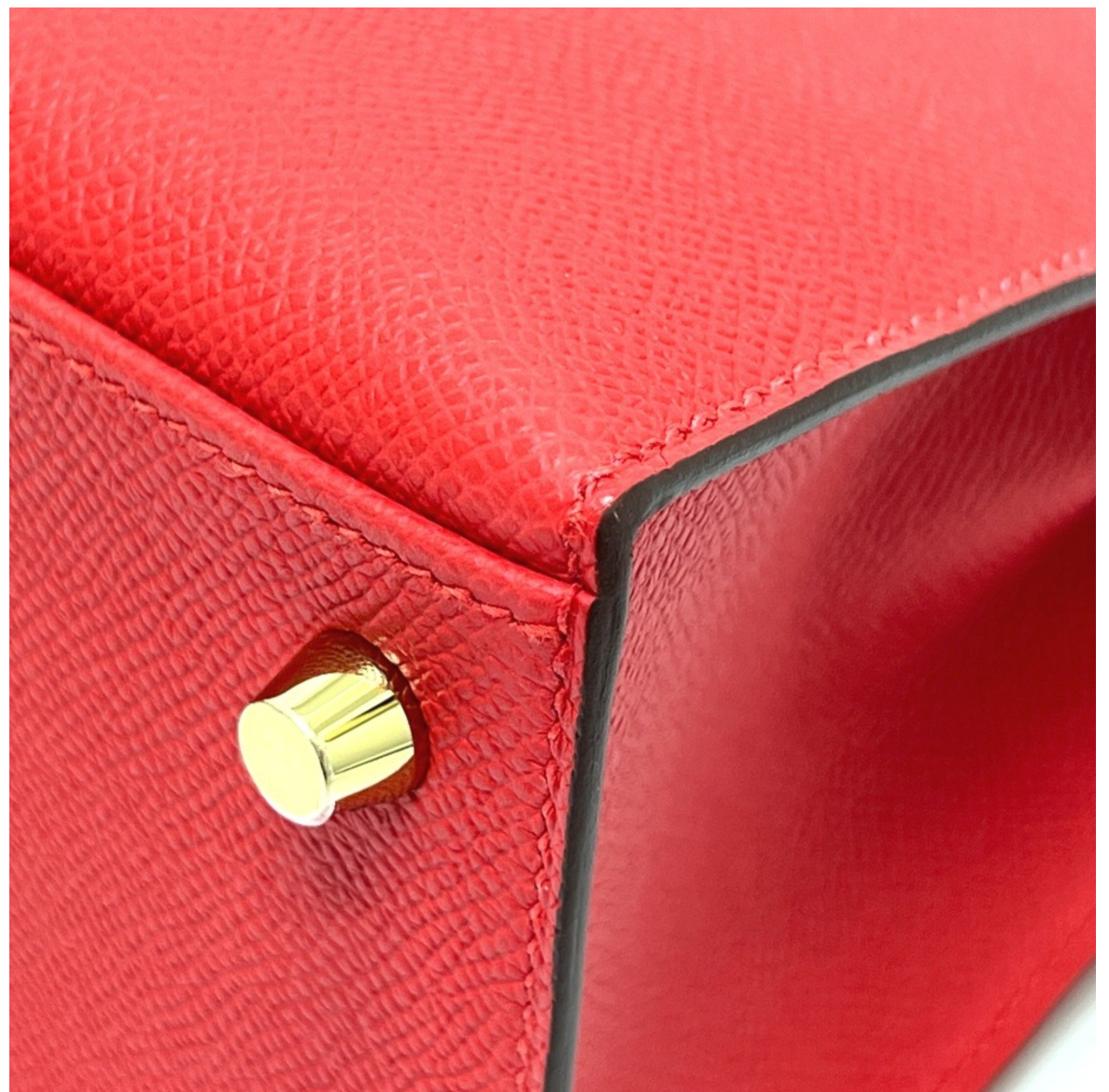 Hermès Red Kelly 25cms With Gold Hardware