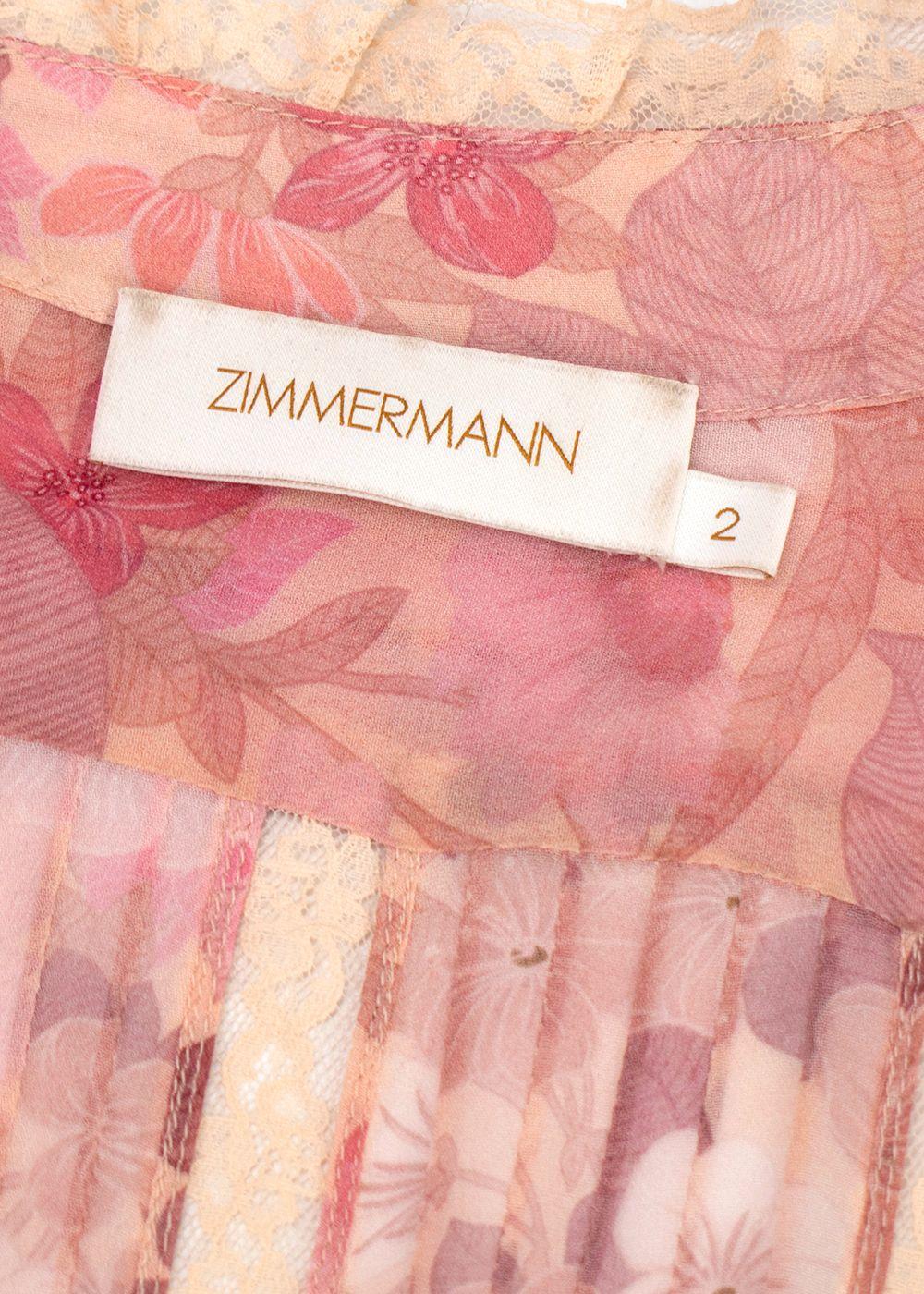 Zimmermann Concert pintuck-detail midi dress