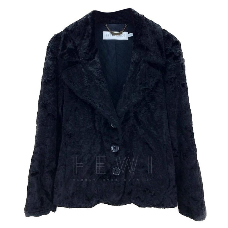 See By Chloe Black Velvet Jacket