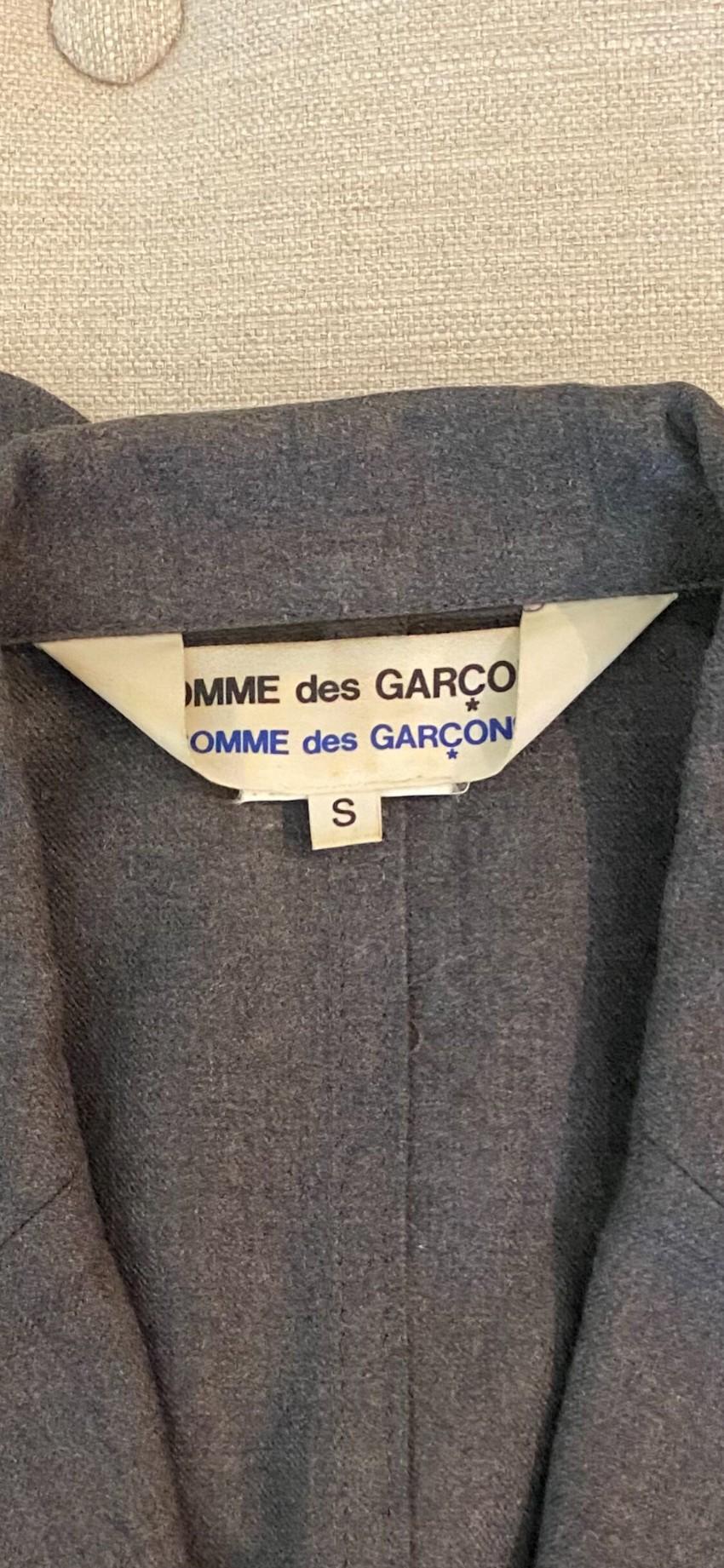 Comme Des Garcons grey wool blazer