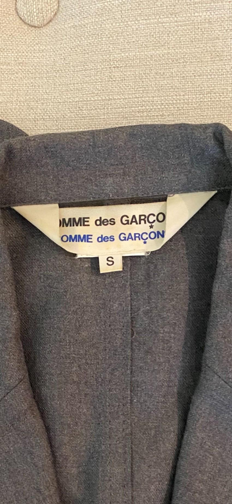 Comme Des Garcons grey wool blazer