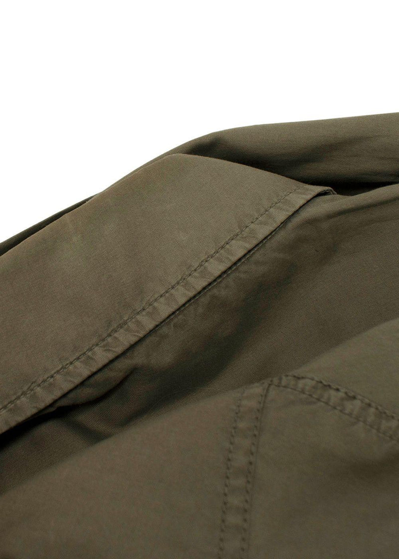 Brunello Cucinelli Khaki Cotton Button-down Shirt