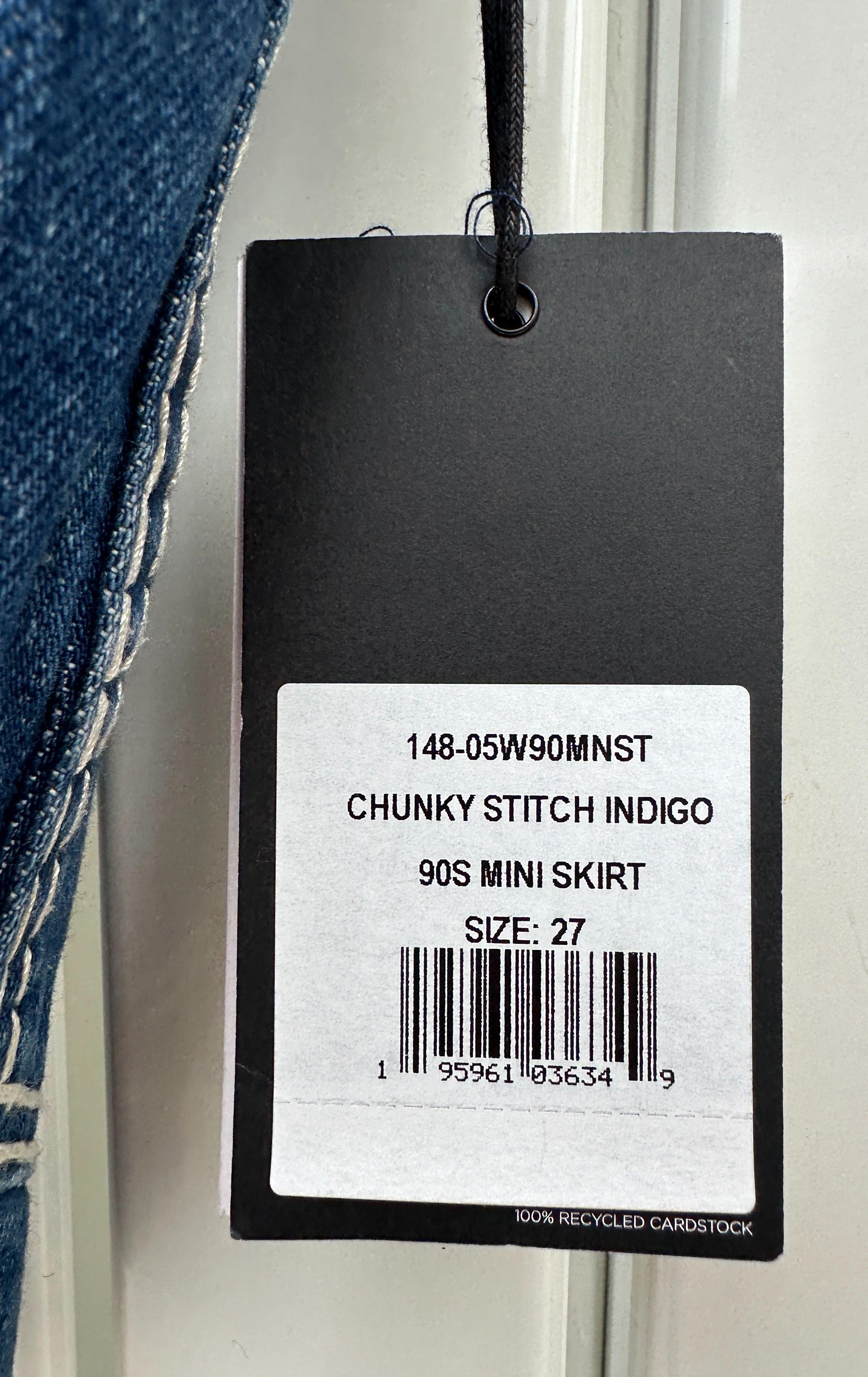 Re/Done Denim Mini Skirt