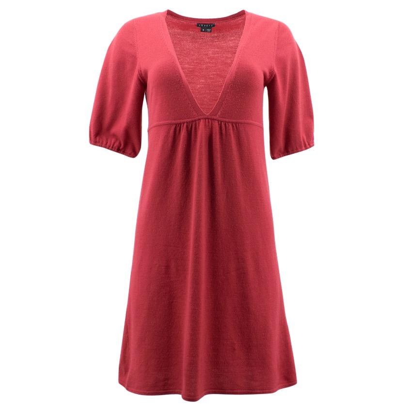 Theory Red Wool Dress