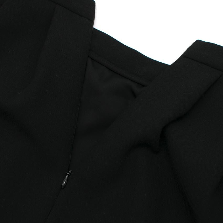 Raoul Black Knee Length Trapeze Skirt