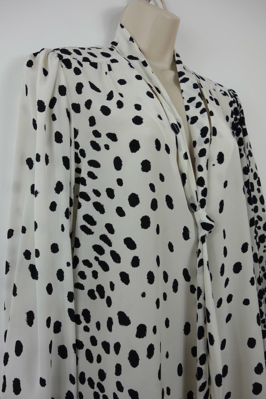 Rixo Polka Dot Moss Blouse