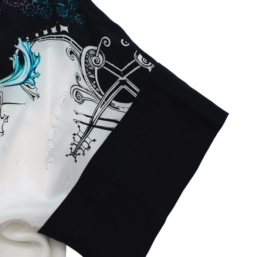 Roberto Cavalli Printed Embroidered Shift Dress
