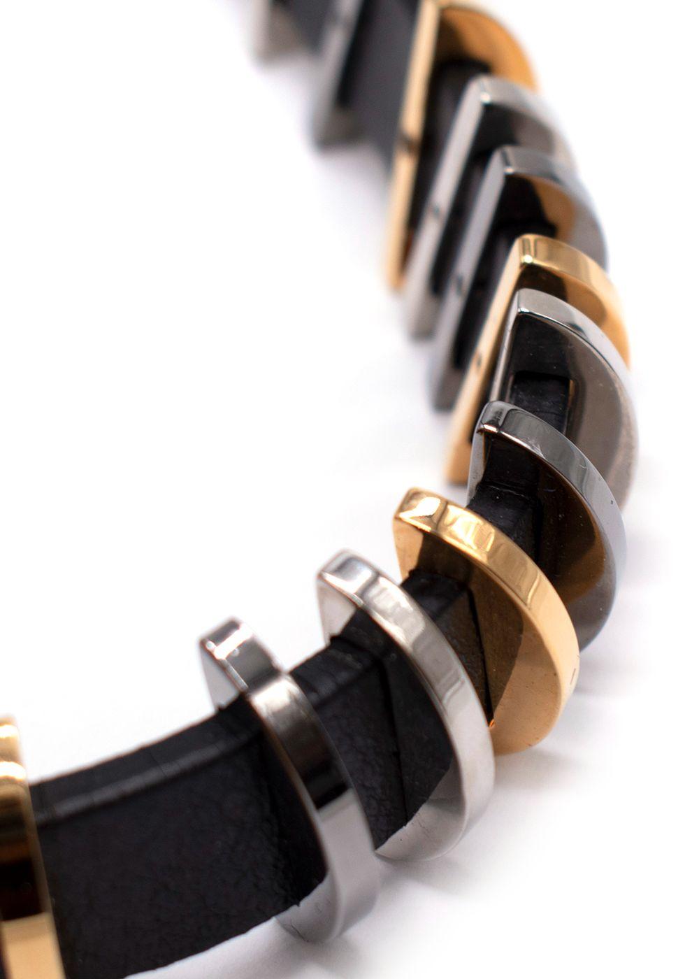 Fendi Metal Leather Headband