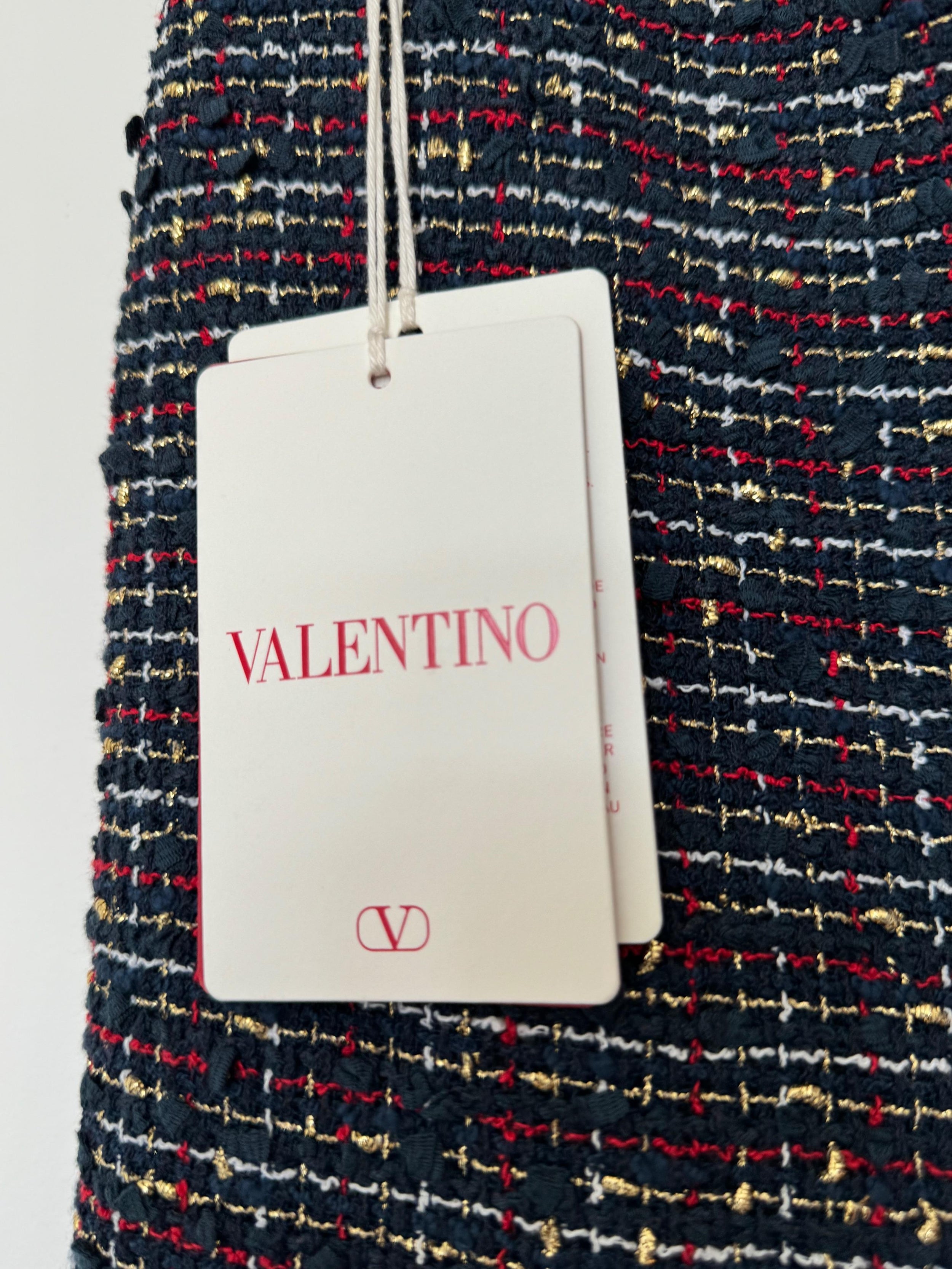 VLogo Tweed Mini Skirt