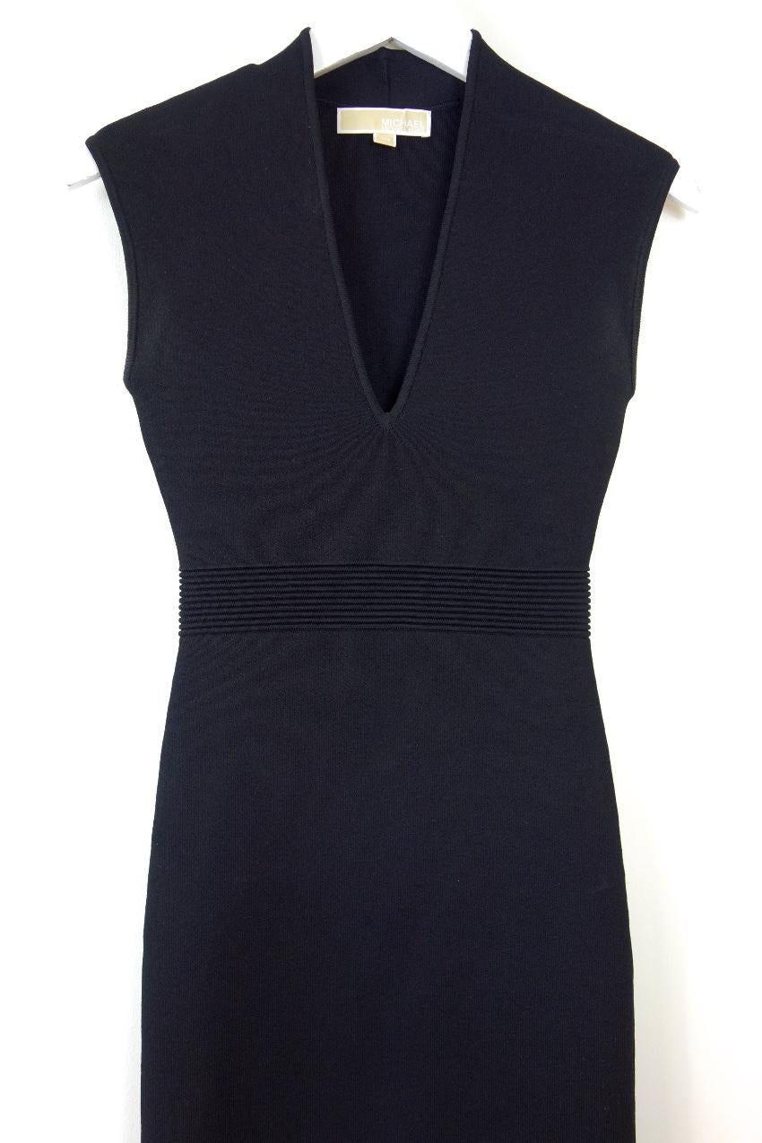 Michael Michael Kors Ribbed Knit Midi Dress