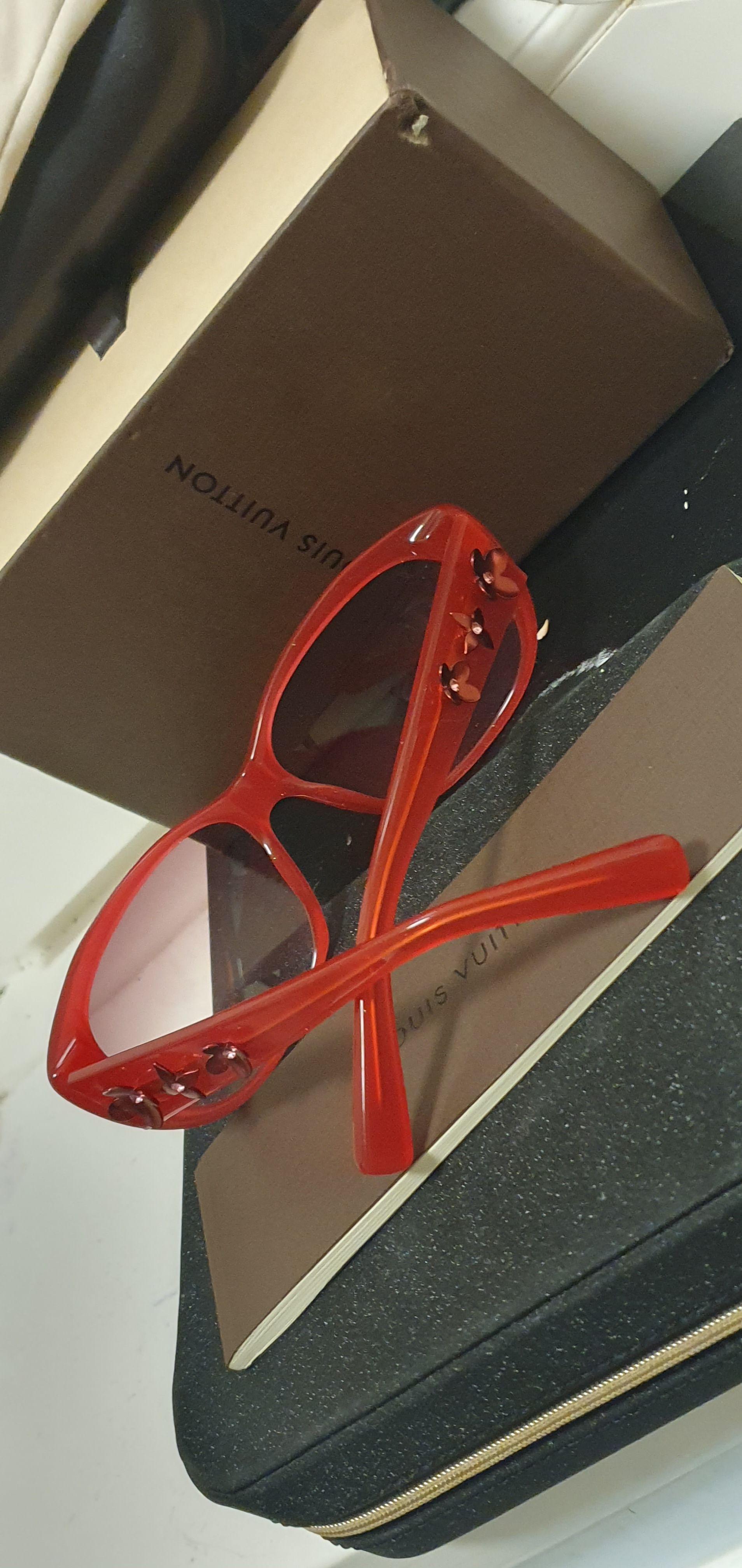 LV Pink Acetate  Embellished Sunglasses