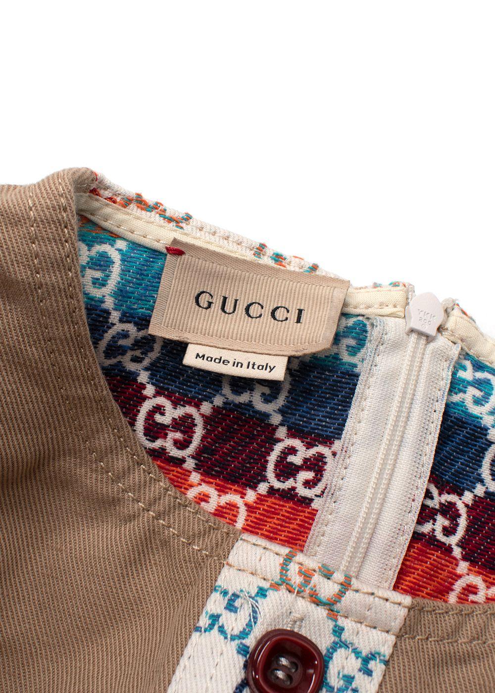 Gucci Kids Multi-coloured Jacquard Dress