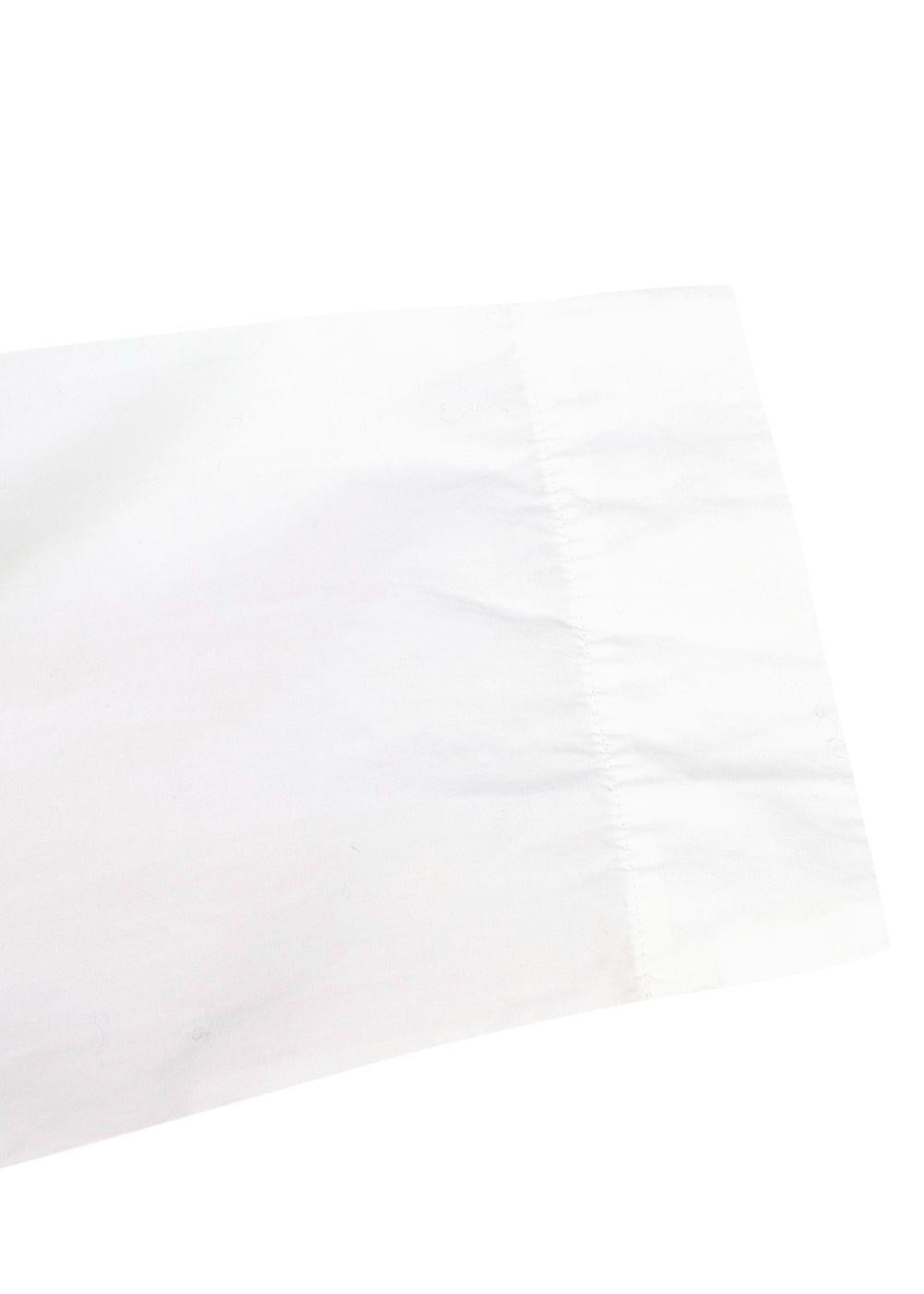 Nili Lotan white wide poplin top