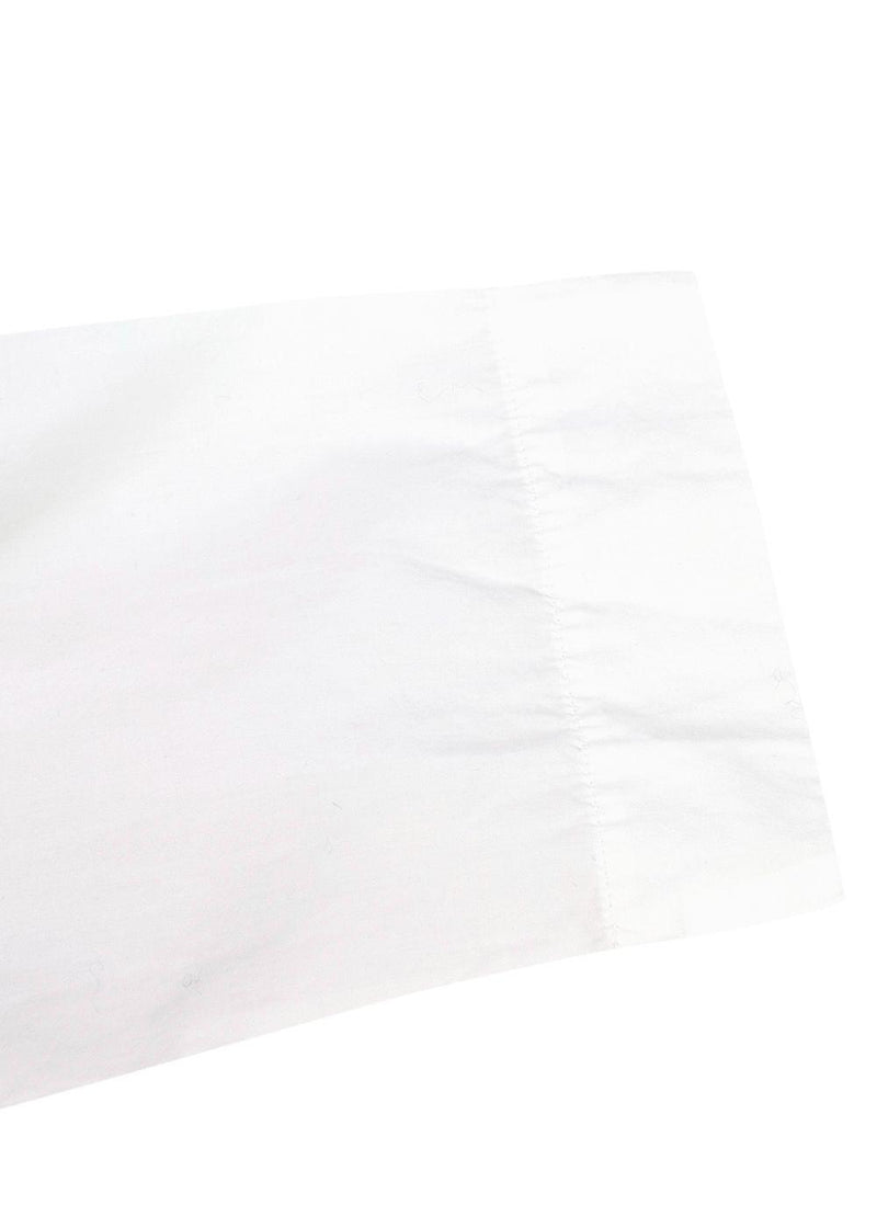 Nili Lotan white wide poplin top