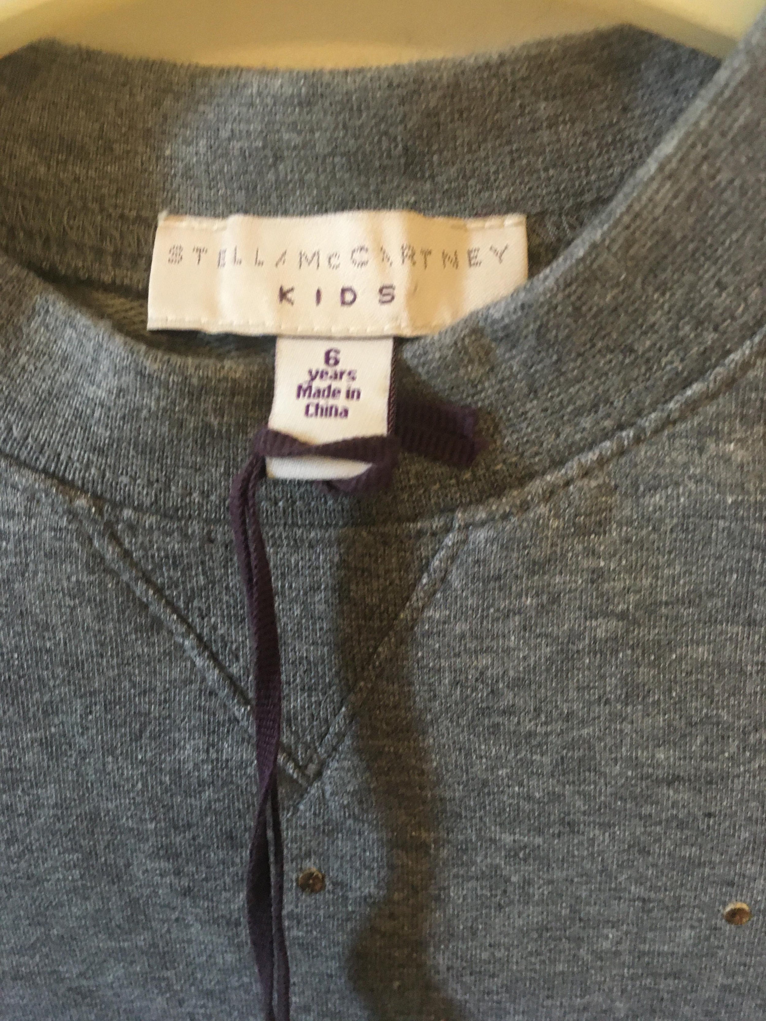 Stella McCartney Grey Crystal Studded Sweatshirt