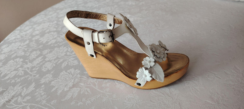 Dolce & Gabbana Floral Wedge Sandals