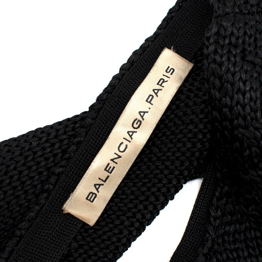 Balenciaga Black Angora Blend Knit Vest