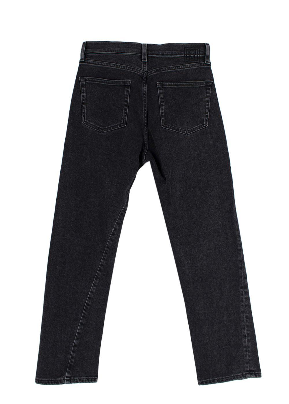 Toteme Washed Black Twisted Seam Jeans