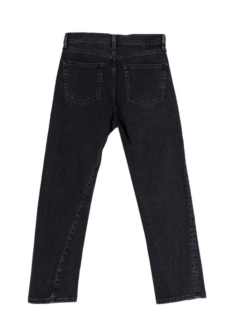 Toteme Washed Black Twisted Seam Jeans