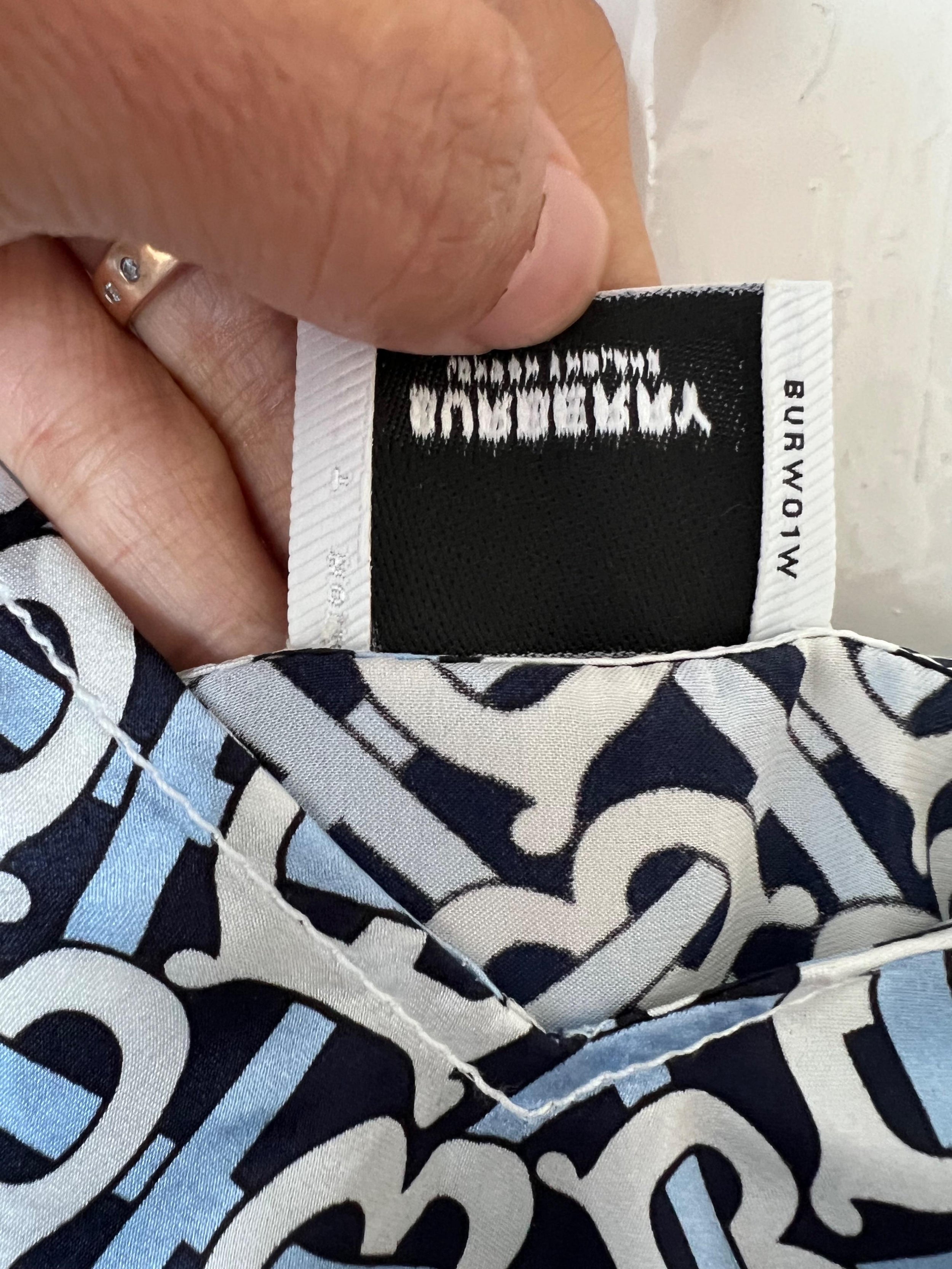 Logo Silk Slip Dress