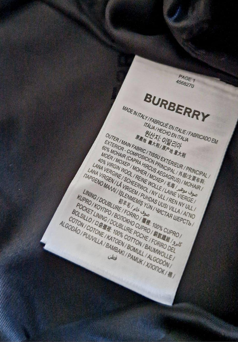 Burberry Black Mohair Blend Jumpsuit