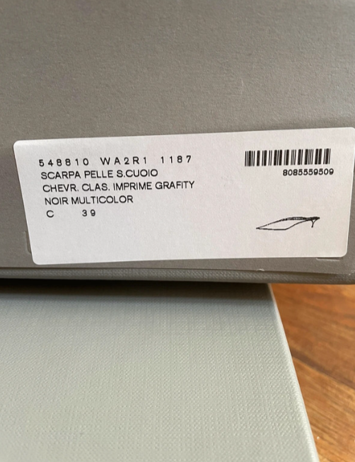 Balenciaga Graffiti Knife Leather Mules